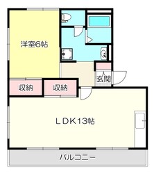 ヴィラリバーシティーの物件間取画像